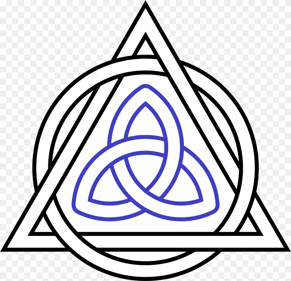 Triquetra Interlaced Triangle Circle Circle With 3 Triangles Png Image