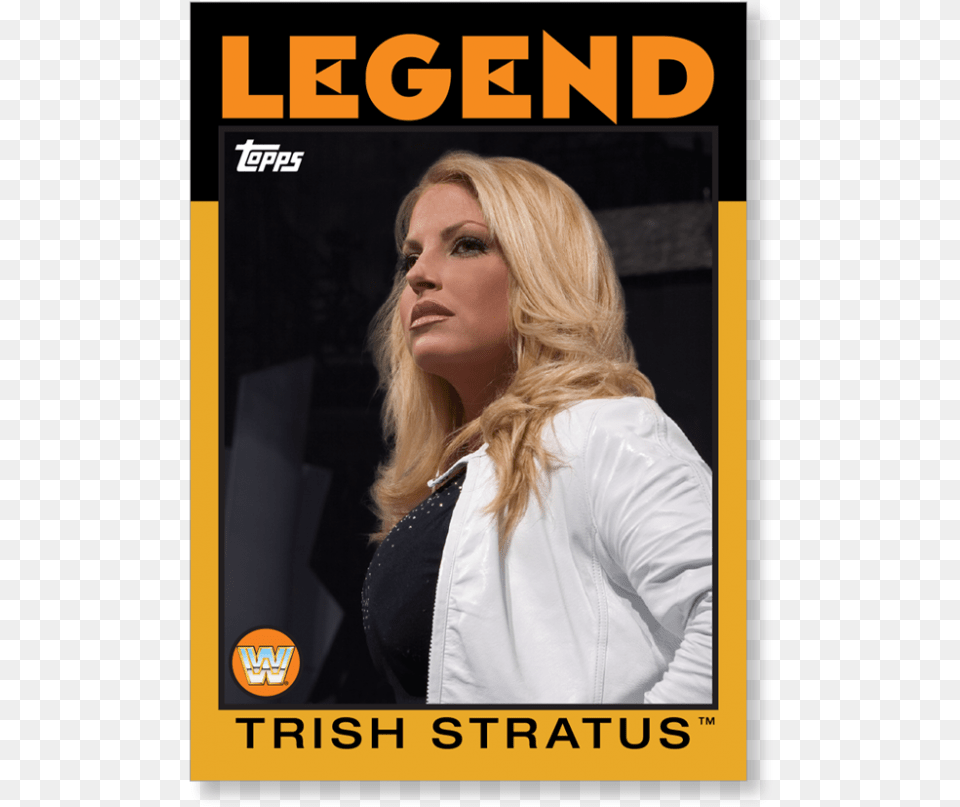 Trish Stratus 2016 Topps Heritage Wwe Ricky The Dragon Steamboat, Adult, Sleeve, Person, Long Sleeve Png Image
