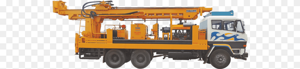 Trishul Borewell Machine Company, Construction, Construction Crane, Transportation, Truck Png Image