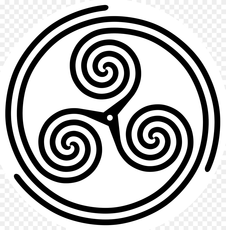 Triskelion Spiral Threespoked Inspiral Clipart, Symbol Free Png Download
