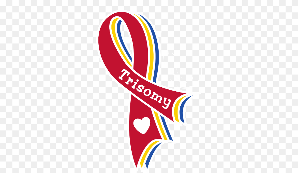Trisomy Awareness Ribbon Trisomy Ribbon, Logo, Dynamite, Weapon Free Png Download