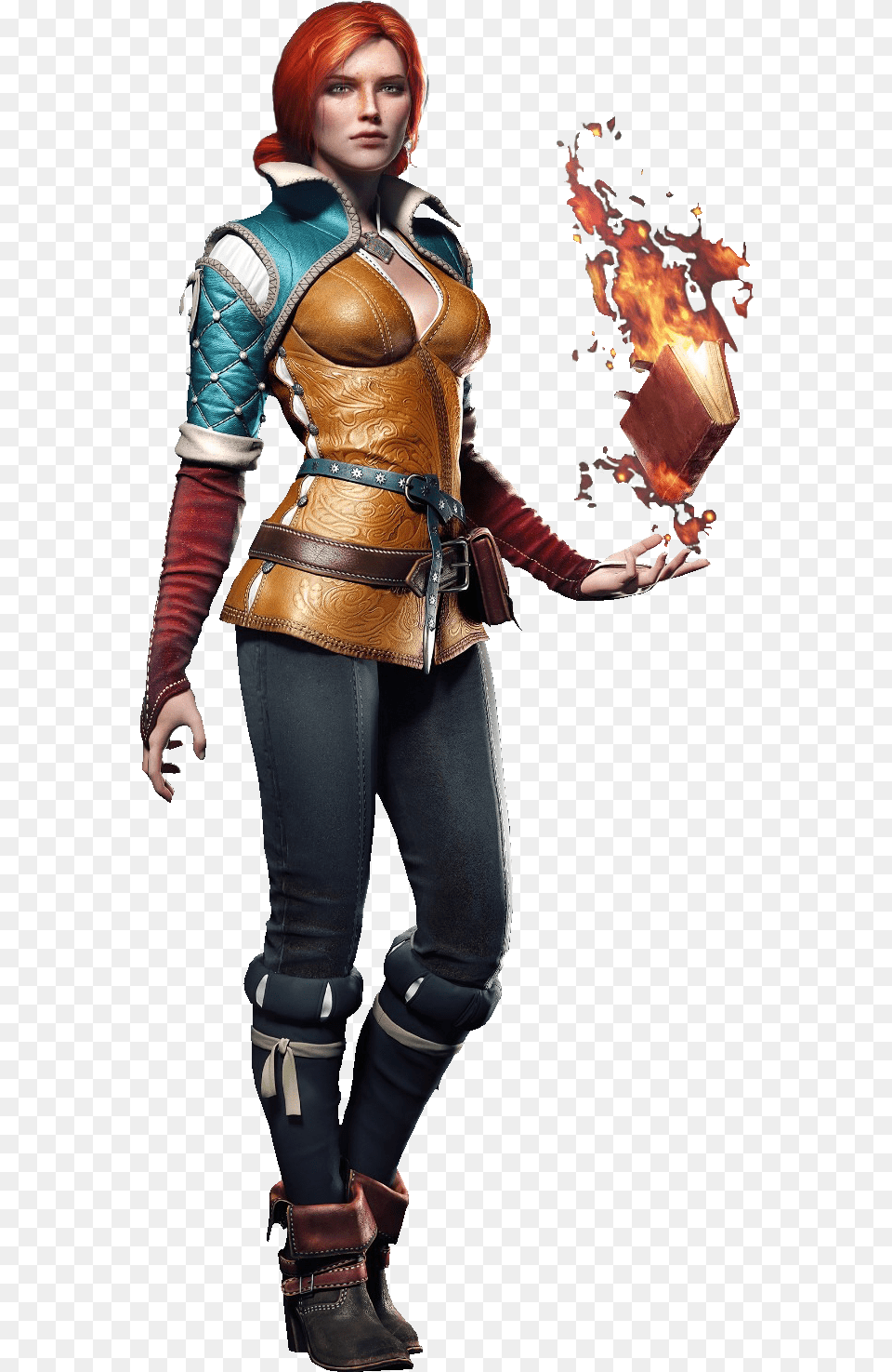 Triss Tw3 New Render Triss Merigold, Clothing, Costume, Person, Adult Png