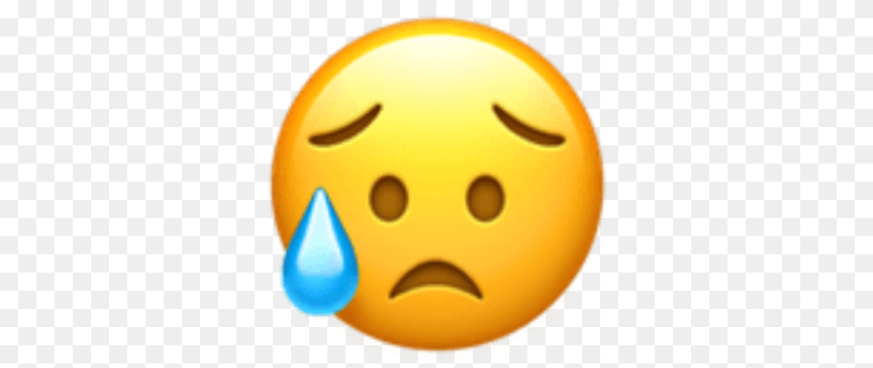 Triste Emojiiphonetriste Disappointed But Iphone Sad Emoji Face, Astronomy, Moon, Nature, Night Free Png