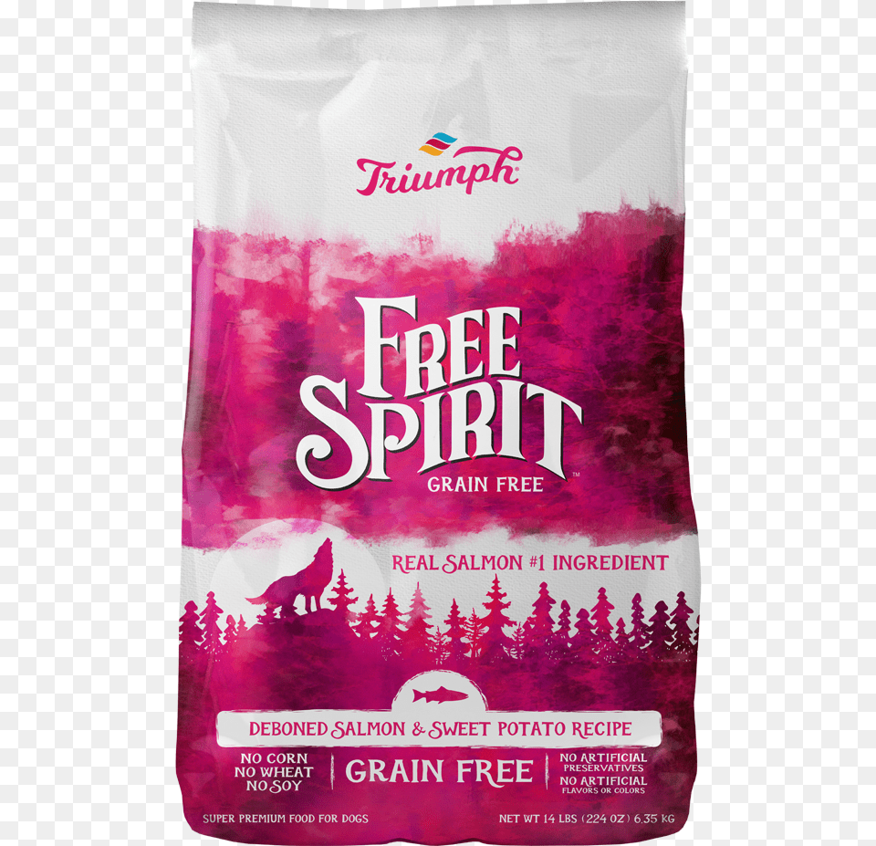 Triumph Dog Spirit Salmonsweetpotatorecipe 14lb Triumph Grain Dog Food, Advertisement, Book, Powder, Publication Free Png Download