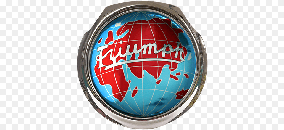 Triumph Globe Logo Car Grille Badge Circle, Astronomy, Outer Space, Emblem, Symbol Png Image