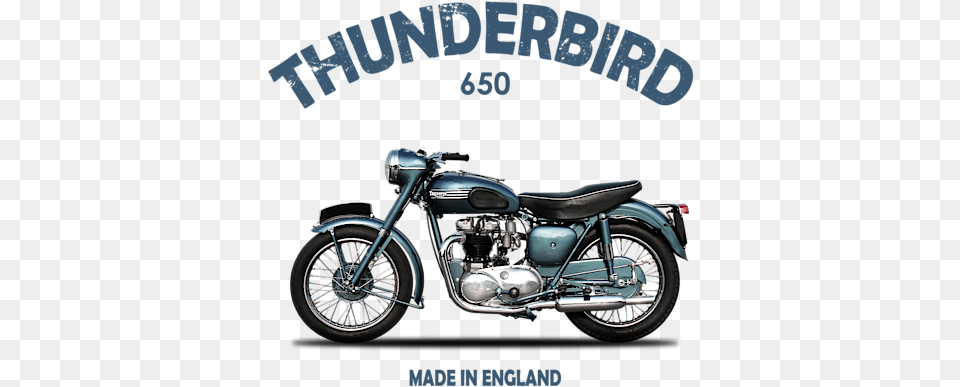 Triumph Thunderbird 1955 Brochure, Machine, Spoke, Motorcycle, Vehicle Png Image