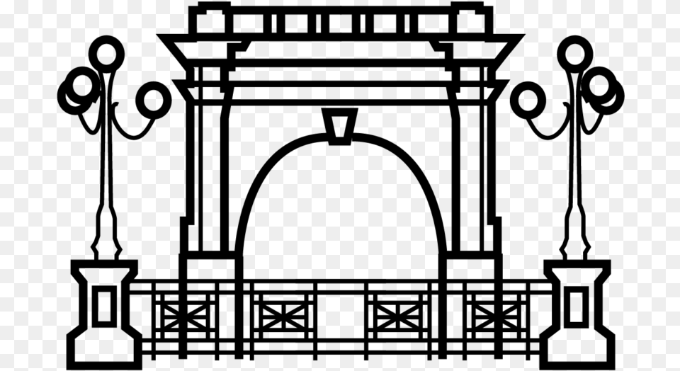 Triumphal Arch, Gray Free Png