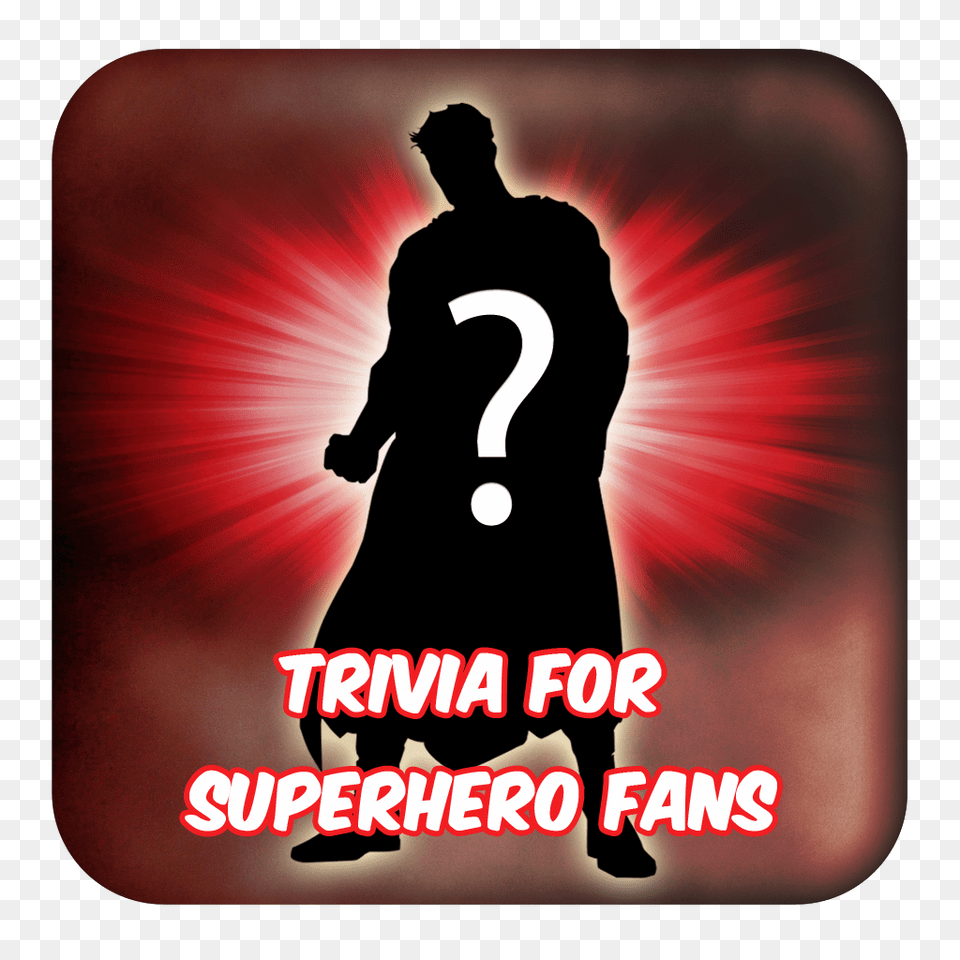 Trivia For The Amazing Superhero Fans Silhouette, Adult, Male, Man, Person Free Png
