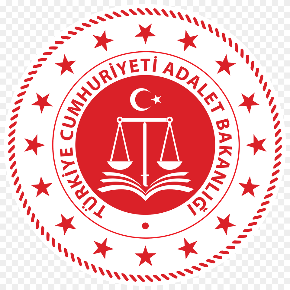 Trkiye Cumhuriyeti Adalet Bakanl Logo Clipart, Sticker, First Aid, Emblem, Symbol Png