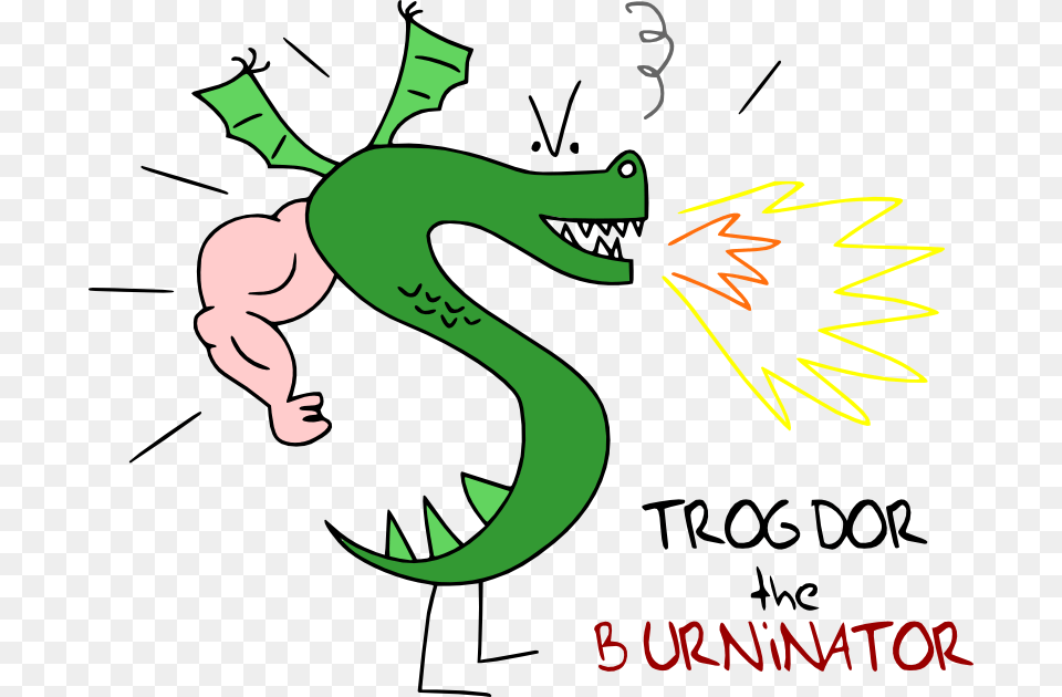 Trogdor The Burninator, Animal, Fish, Sea Life, Shark Png Image