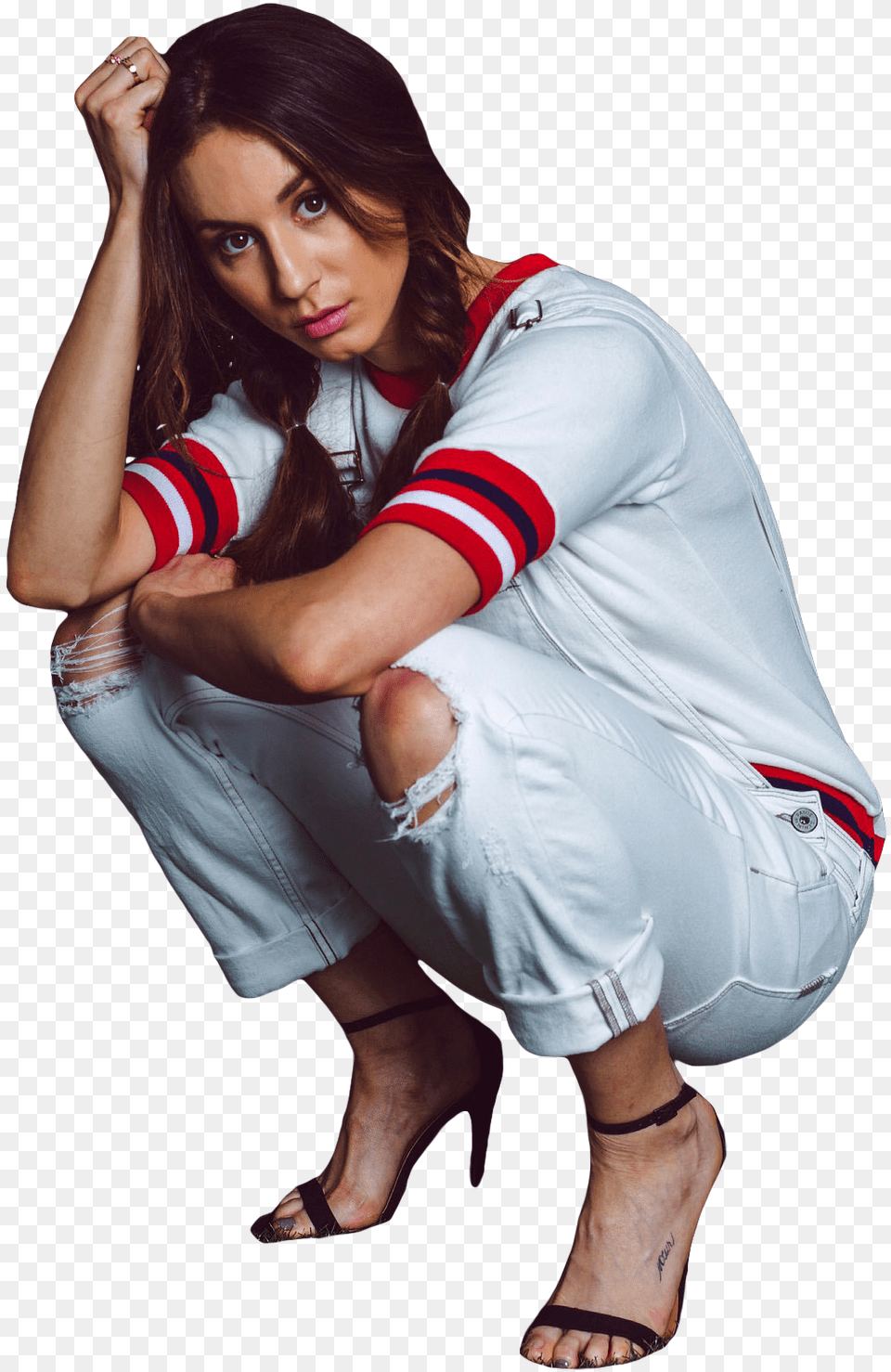 Troian Bellisario For Magazine, Adult, Shoe, Sandal, Person Free Png