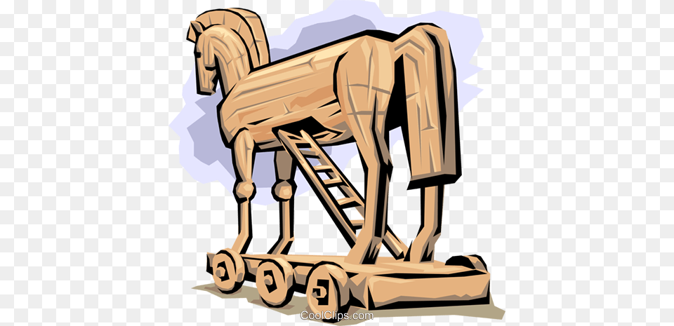 Trojan Horse Royalty Free Vector Clip Art Illustration, Bulldozer, Machine, Wood, Animal Png