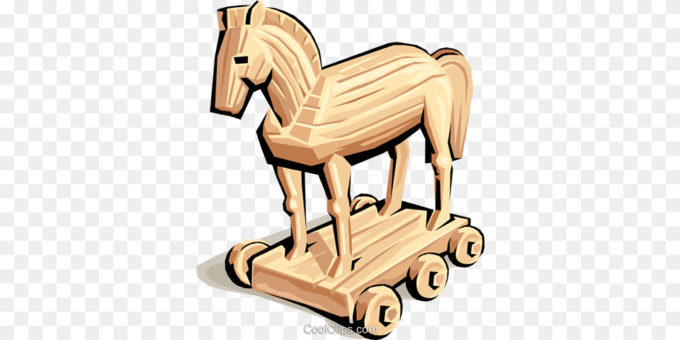 Trojan Horse Royalty Vector Clip Art Illustration Cavalo De Troia, Wood, Animal, Colt Horse, Mammal Png