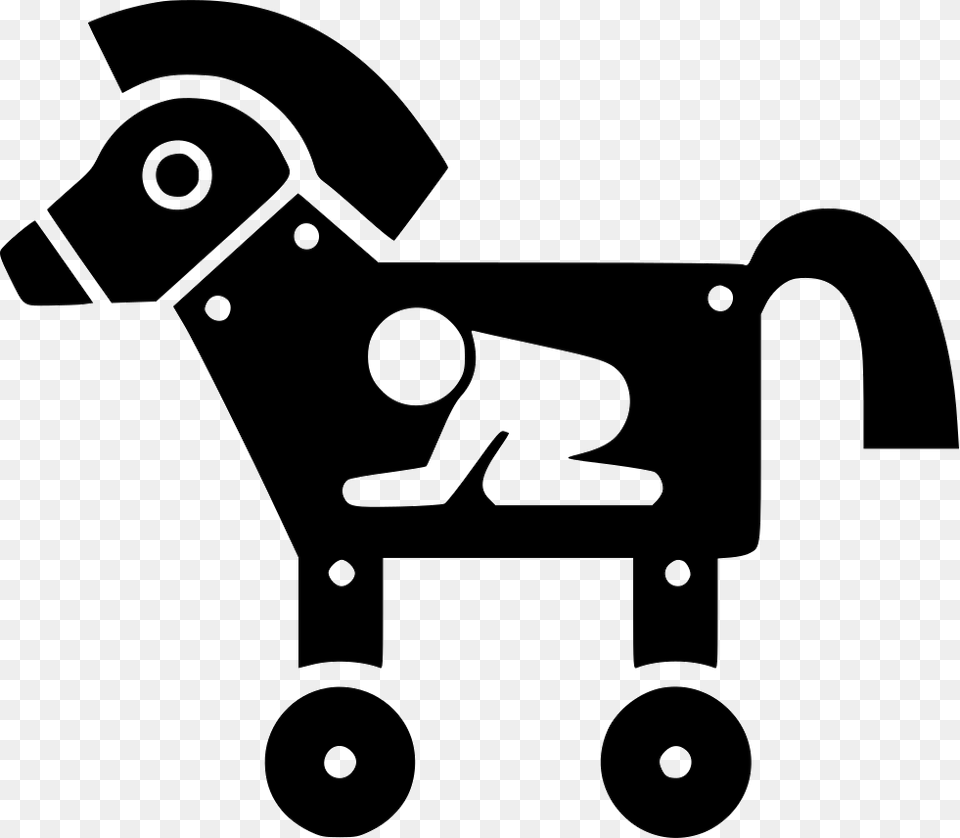 Trojan Trojan Horse Virus, Stencil Free Png