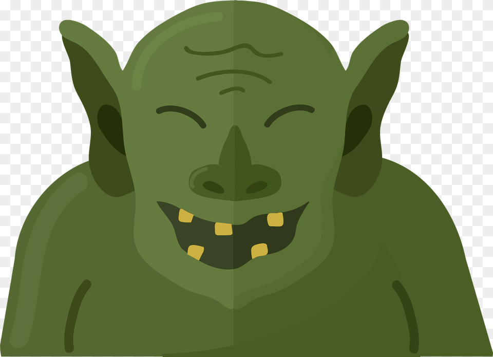 Troll Clipart, Green, Person, Head, Face Png