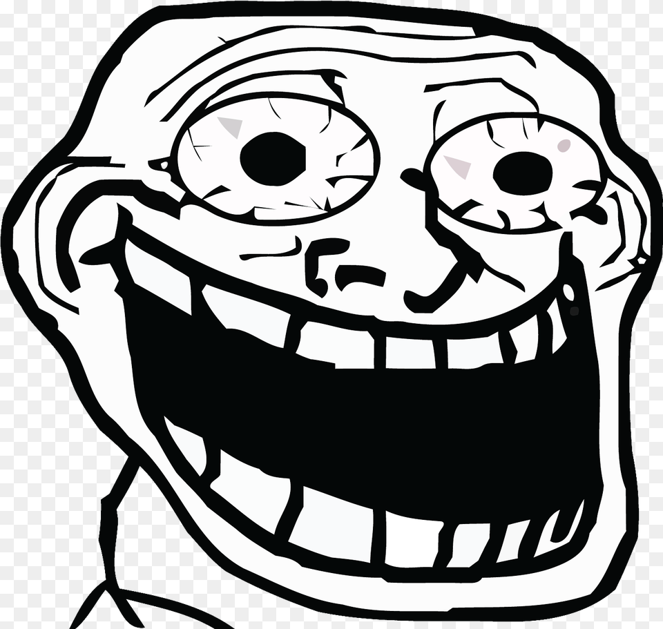 Troll Face, Stencil, Art, Drawing, Baby Free Png