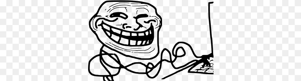 Troll Face, Gray Png Image