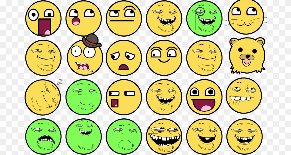 Troll Face Color Yellow Smiley Troll Face, Animal, Bear, Mammal, Wildlife Free Png