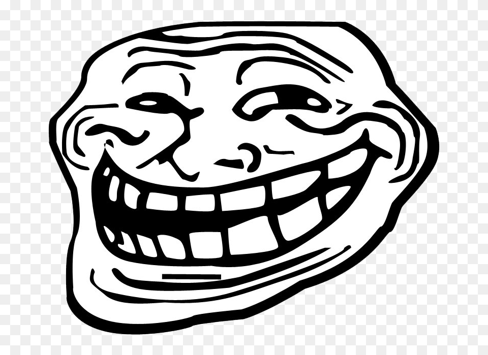 Troll Face Images Collection For Download Llumaccat Happy Transparent Background, Stencil, Teeth, Body Part, Person Free Png