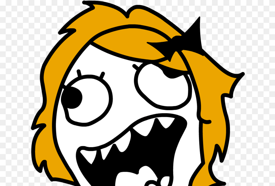 Troll Face Memes Girl Troll Face, Logo, Animal, Bear, Mammal Free Png Download