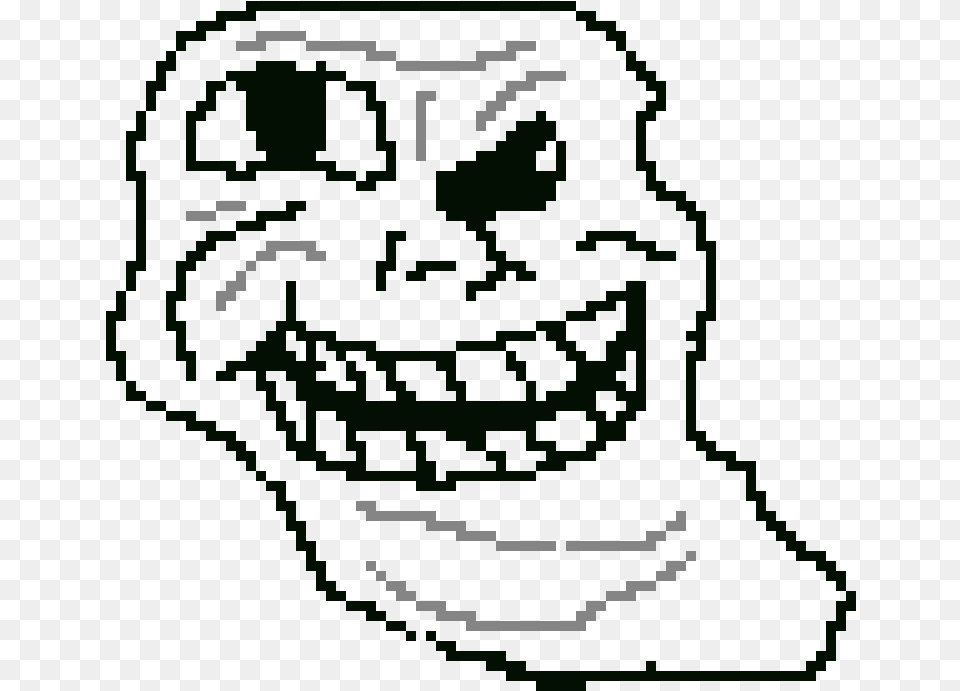 Troll Face Pixel Art Troll Face Free Transparent Png