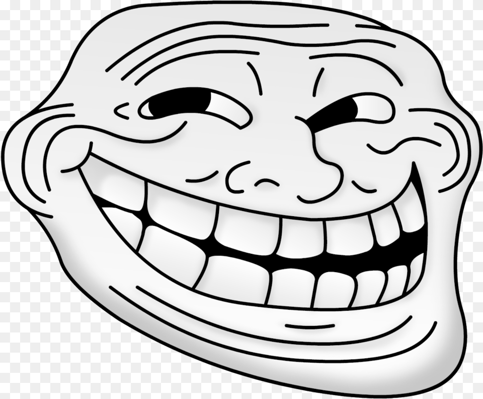 Troll Face Sad Trollagem, Body Part, Mouth, Person, Stencil Free Png Download
