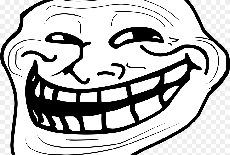 Troll Face Sans Download, Teeth, Stencil, Person, Mouth Png