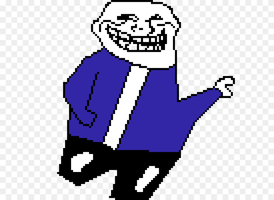 Troll Face Sans Pixel Art Maker, People, Person, Clothing, Coat Free Png