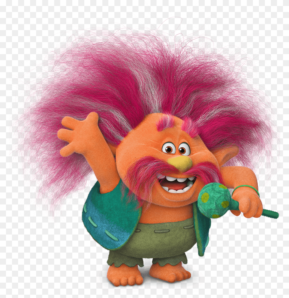 Troll King Peppy, Baby, Person, Cartoon, Toy Free Png