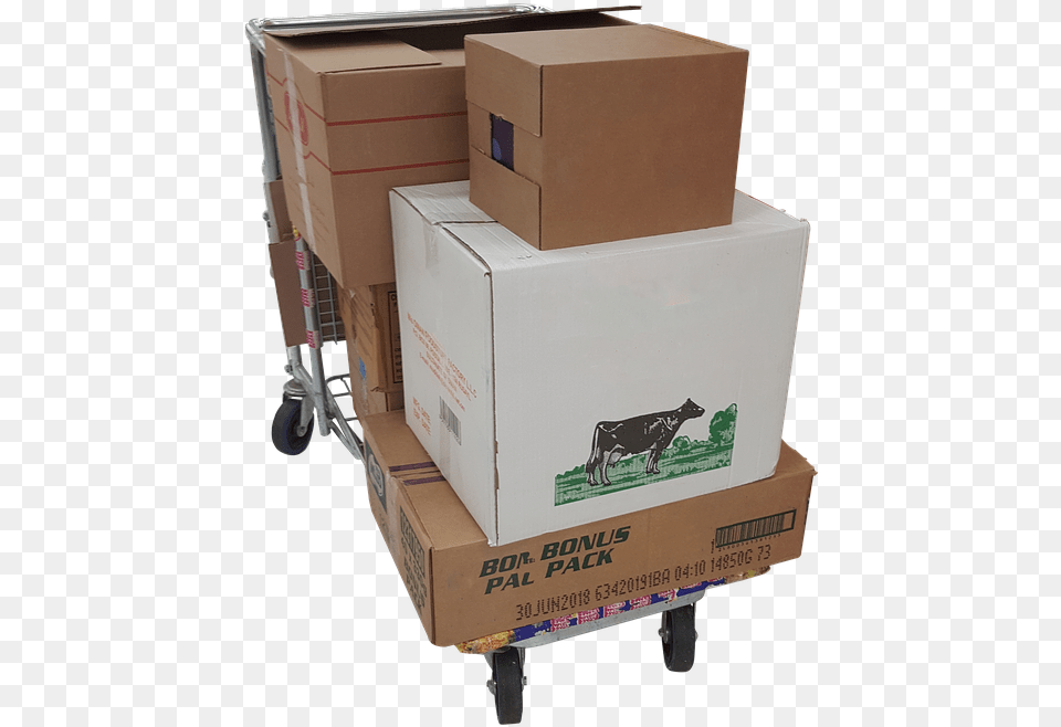 Trolley Boxes Moving Delivery Courier, Box, Cardboard, Carton, Person Free Png Download