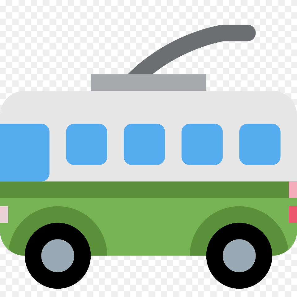 Trolleybus Emoji Clipart, Bus, Transportation, Vehicle, Moving Van Free Png Download