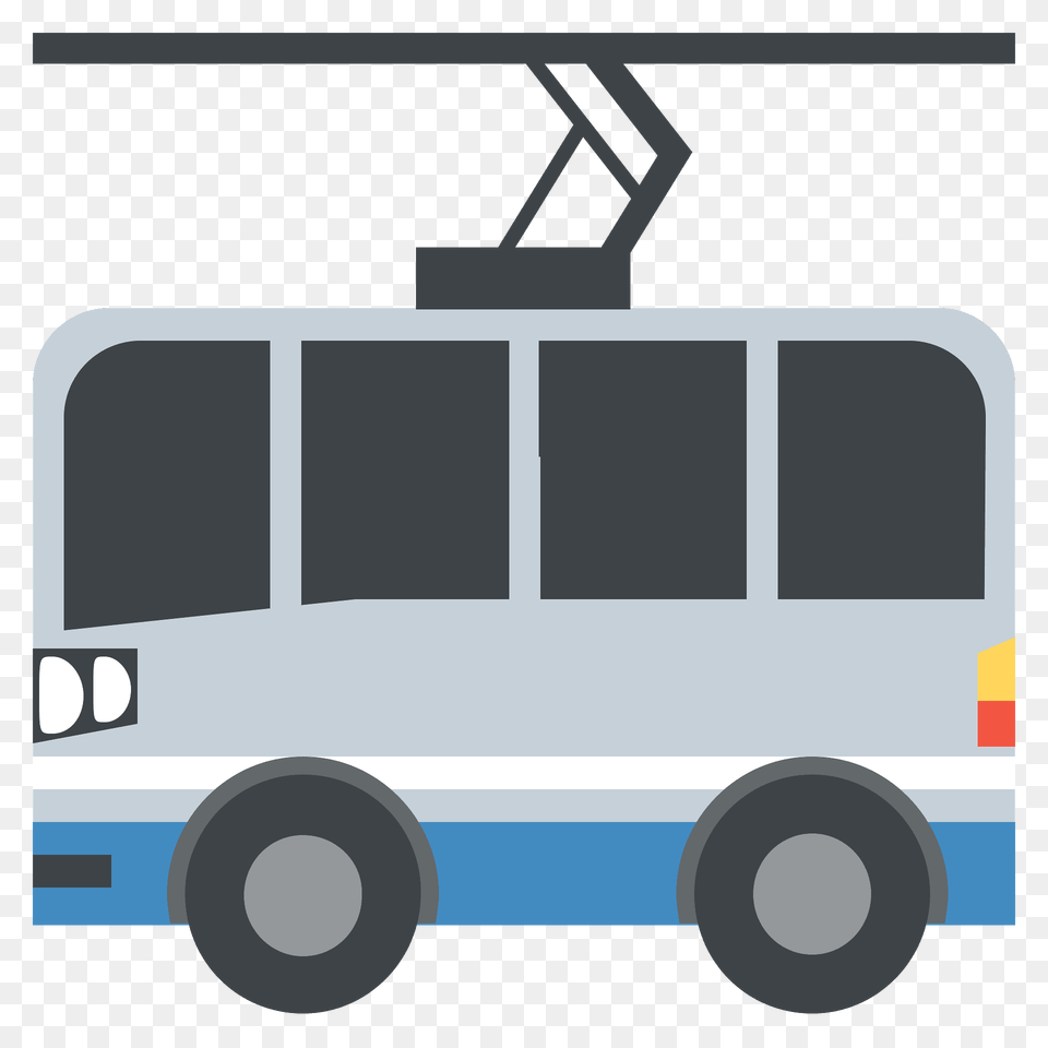 Trolleybus Emoji Clipart, Bus, Minibus, Transportation, Van Free Transparent Png