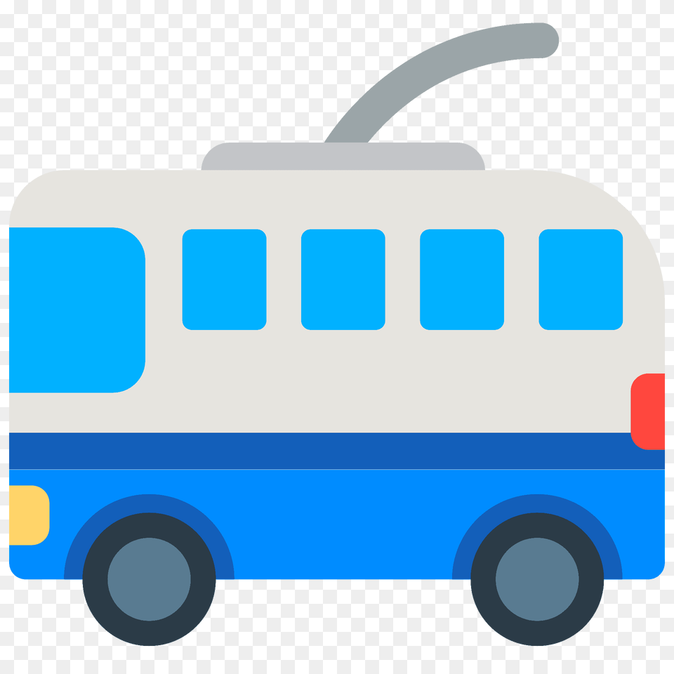 Trolleybus Emoji Clipart, Bus, Transportation, Vehicle, Moving Van Png