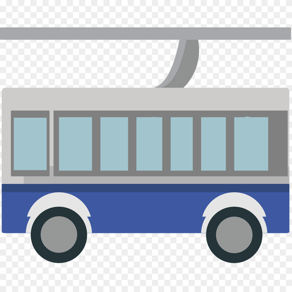 Trolleybus Emoji Clipart, Bus, Transportation, Vehicle, Moving Van Png Image