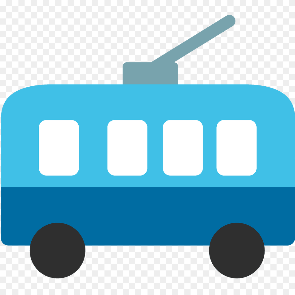 Trolleybus Emoji Clipart, Bus, Transportation, Vehicle Png