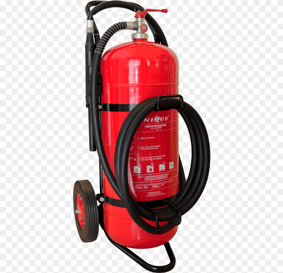 Trolleytypedrypowderfireextinguisher Unique Trolley Type Dry Powder Fire Extinguisher, Cylinder, Machine, Wheel, Fire Hydrant Free Transparent Png