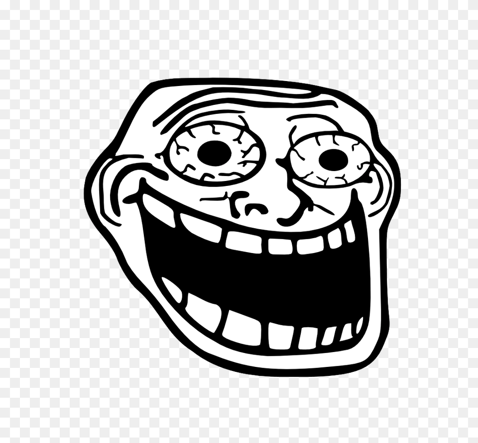 Trollface, Stencil, Art, Drawing, Face Png