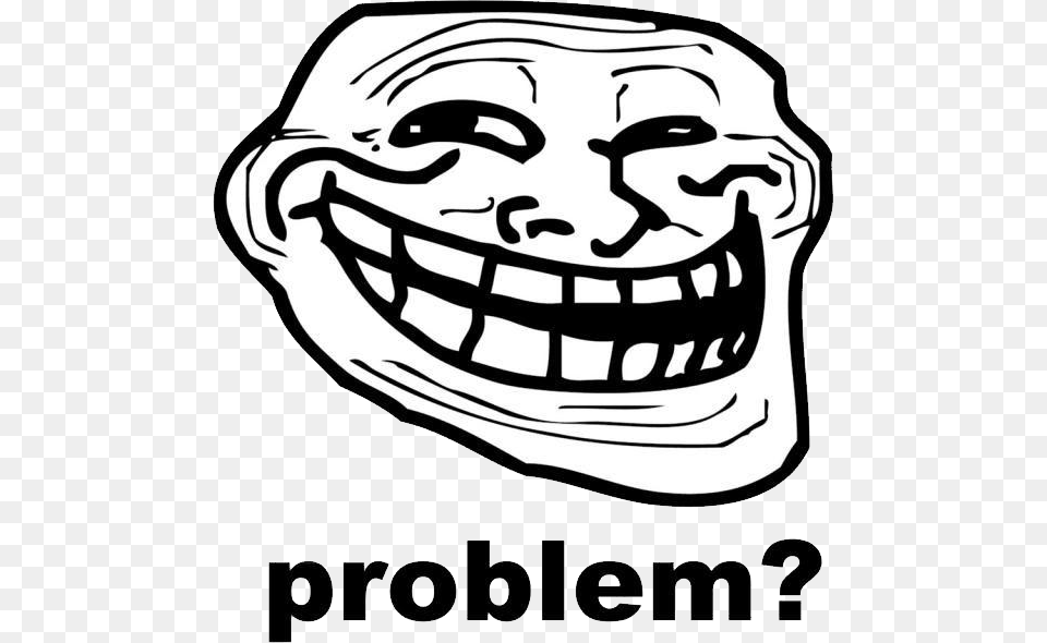 Trollface, Body Part, Mouth, Person, Stencil Free Transparent Png