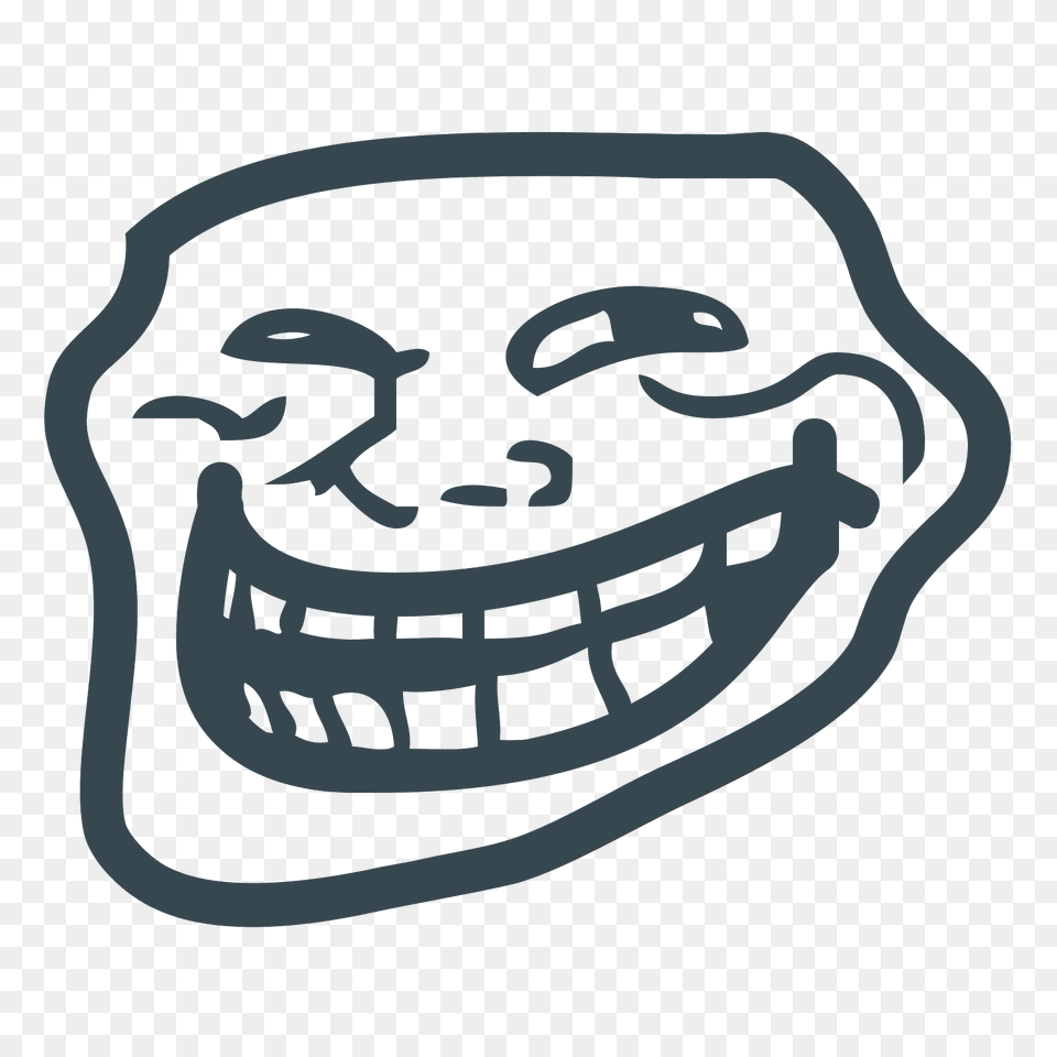 Trollface, Stencil, Clothing, Hat Free Png