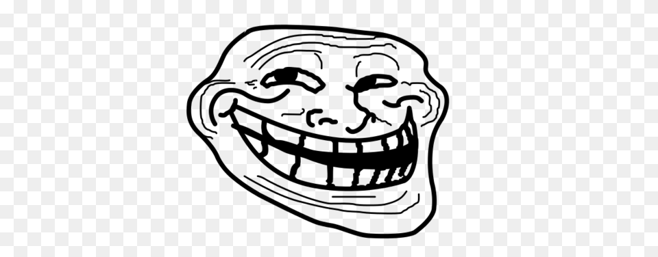 Trollface, Gray Png