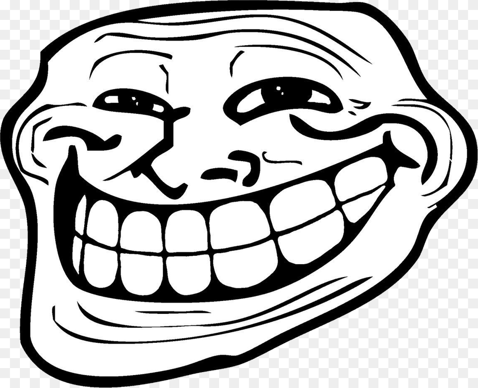 Trollface, Teeth, Body Part, Person, Mouth Free Png