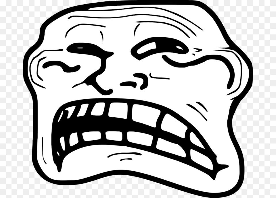 Trollface, Stencil, Baby, Person, Sticker Free Png Download