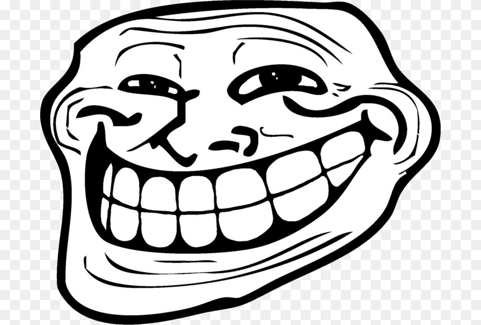 Trollface Background Transparent Troll Face Meme, Body Part, Mouth, Person, Teeth Free Png Download