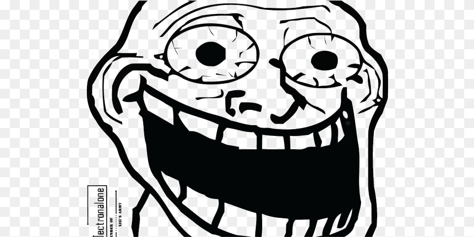 Trollface Man Hd Crazy Troll Face Transparent, Bag, Stencil, Ammunition, Grenade Free Png Download