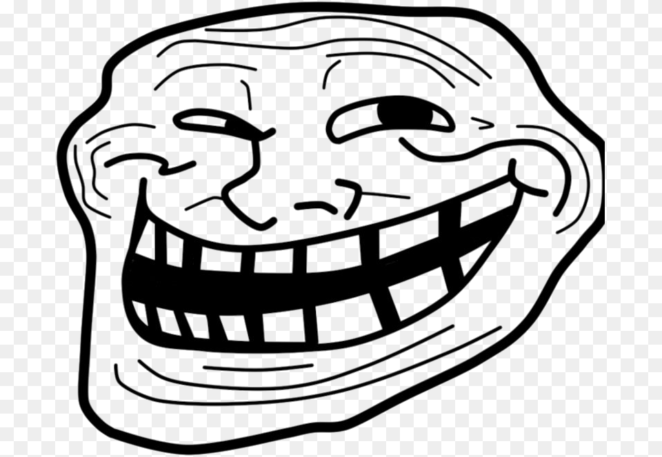 Trollface Man Transparent Image Troll Face, Art, Drawing, Stencil Png