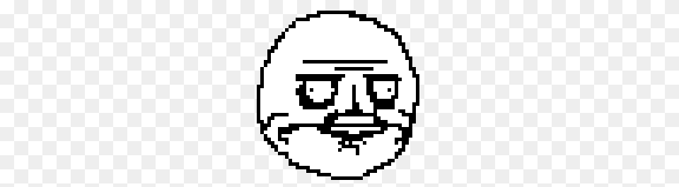 Trollface Pixel Art Maker, Stencil, Qr Code Free Transparent Png