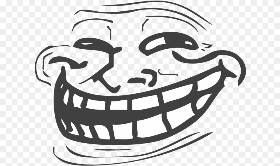 Trollface Transparent Images, Stencil, Art, Drawing Png