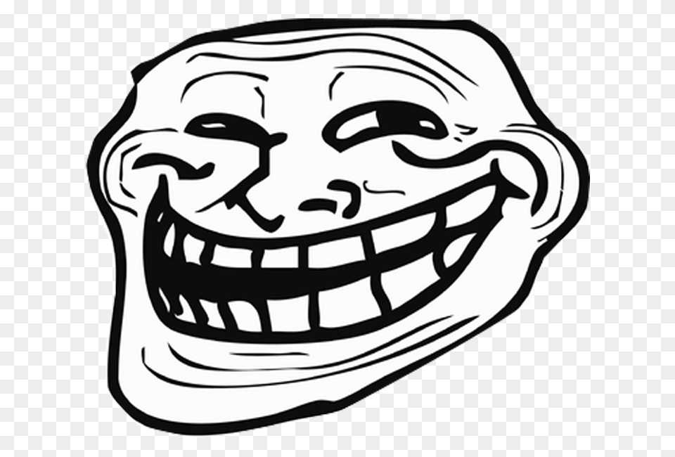 Trollface Troll Face Meme, Body Part, Mouth, Person, Stencil Free Transparent Png