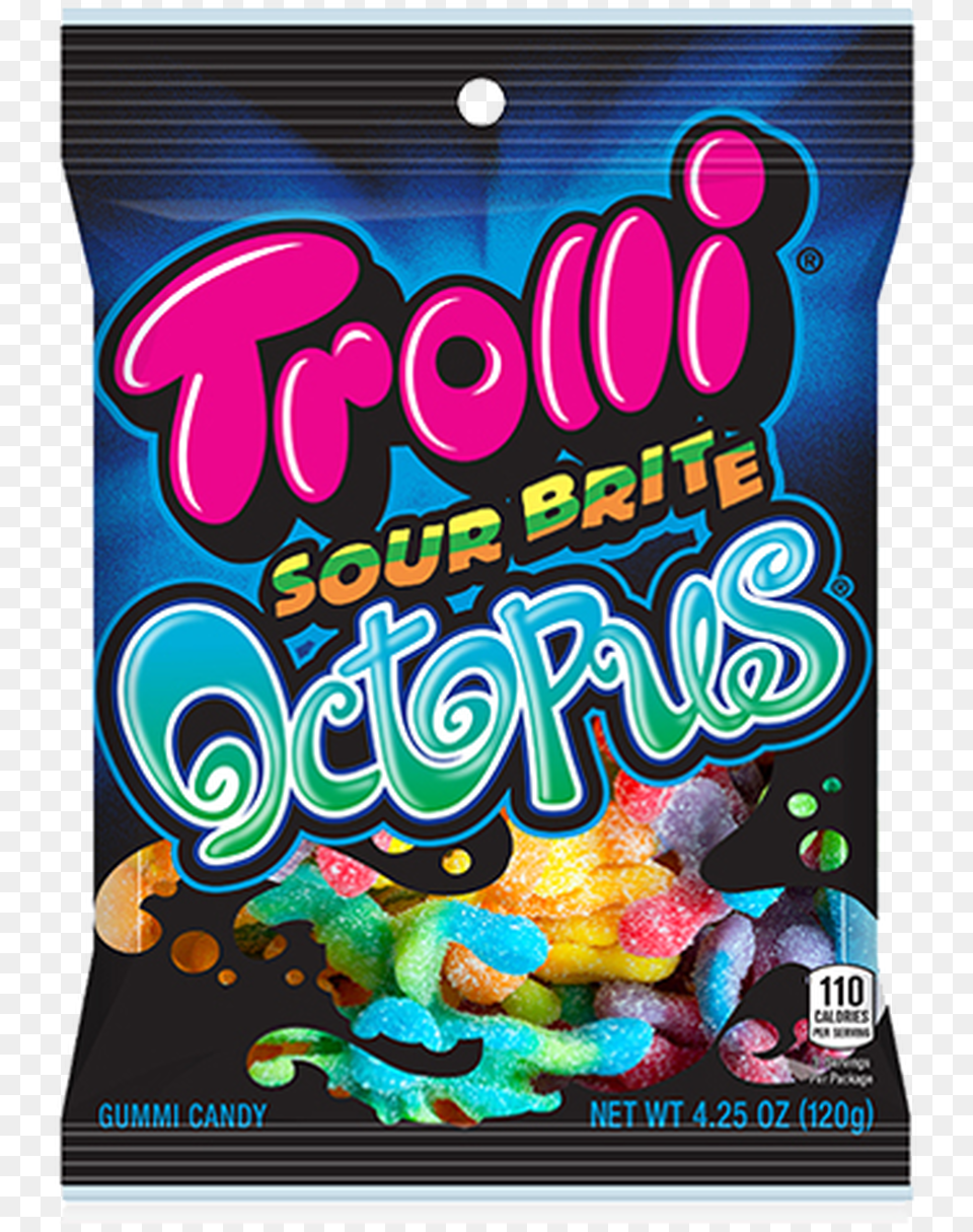 Trolli Sour Brite Octopus Trolli Candy, Food, Sweets Free Png