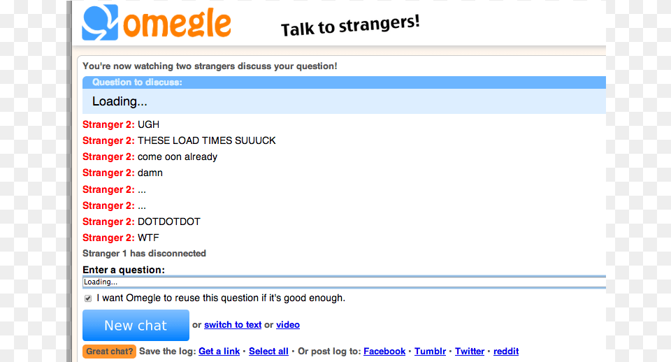Trolling Omegle, File, Page, Text, Webpage Free Png